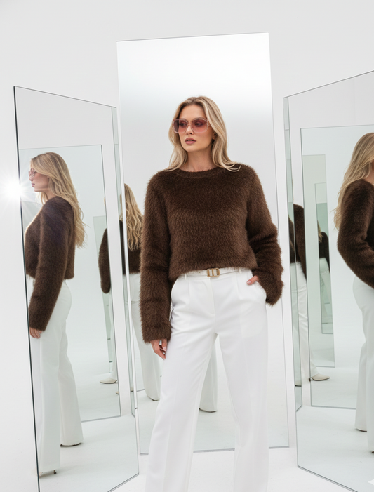 Snow Luxe Plush Fur Pullover