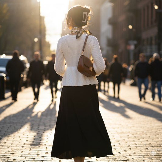 Elegant Curve V-Neck Knit