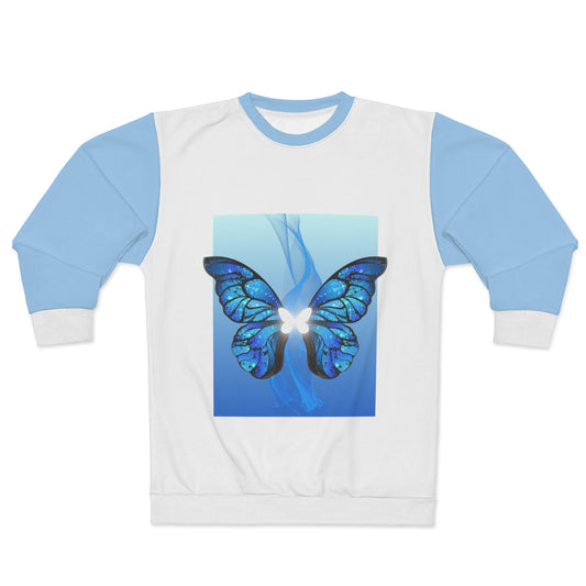 Blue Butterfly - Unisex Sweatshirt (AOP)