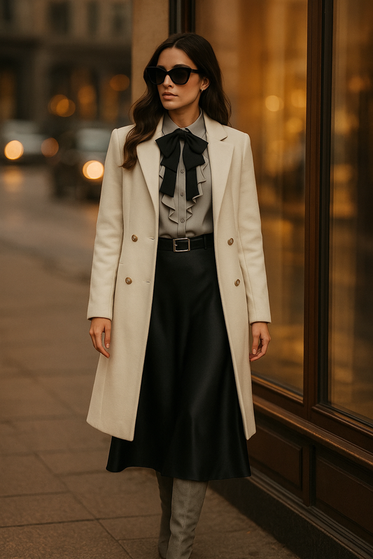 Poise Bow-Tie Long Sleeve Blouse