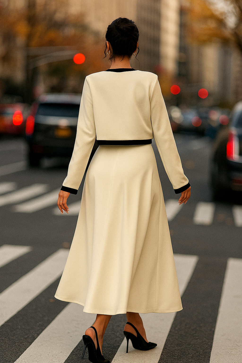 Lumière Contrast Trim Two-Piece Set