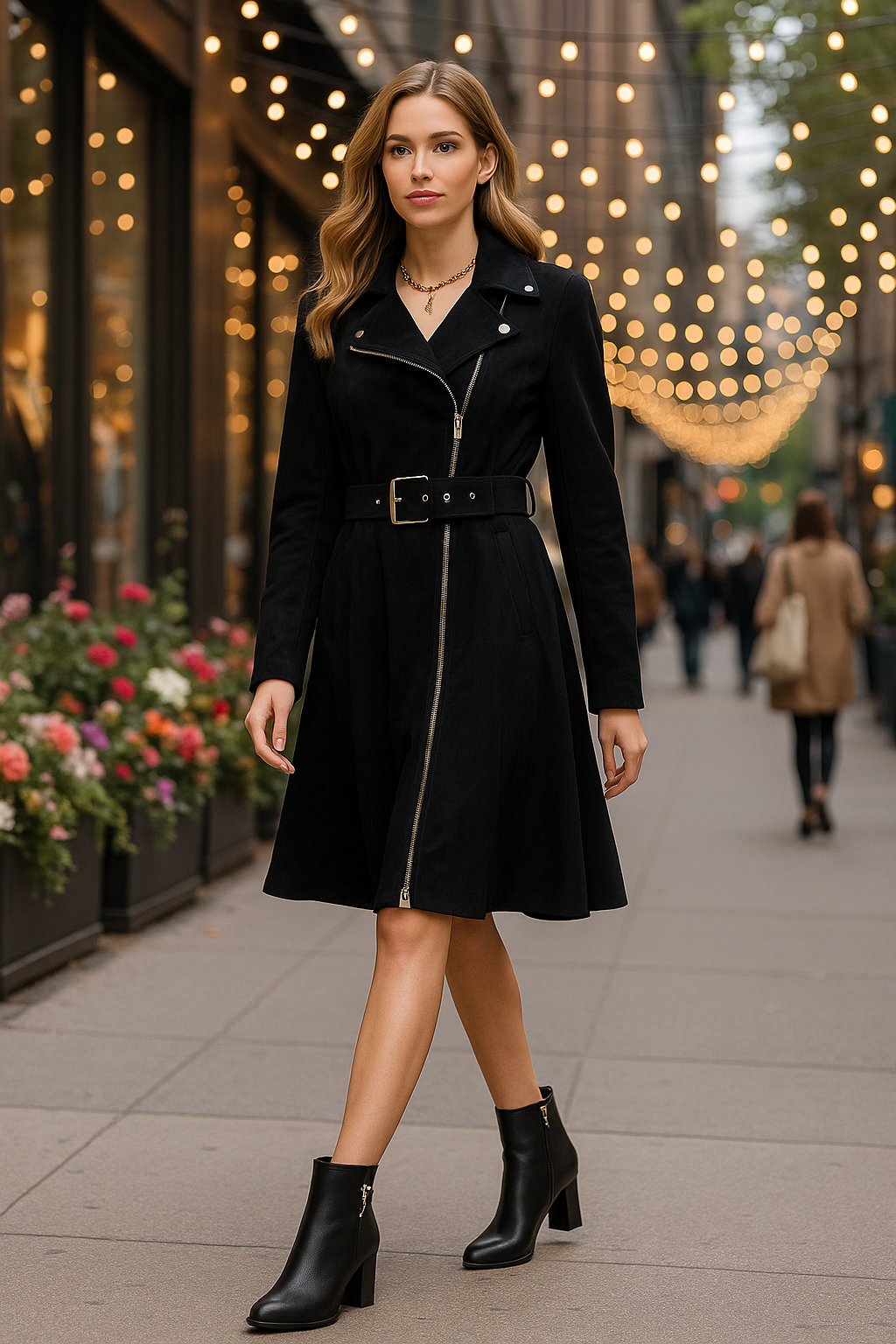 Timeless Belted Elegance Coat