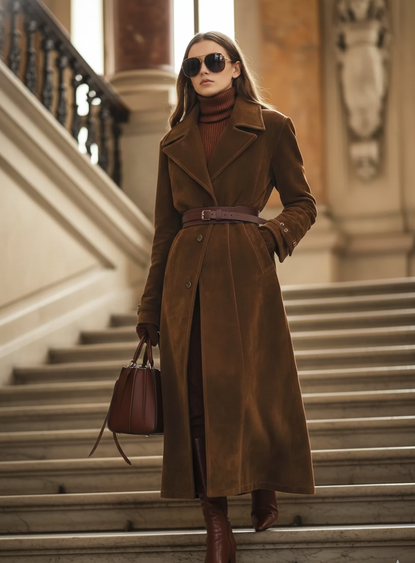 Regency Velvet Longline Coat