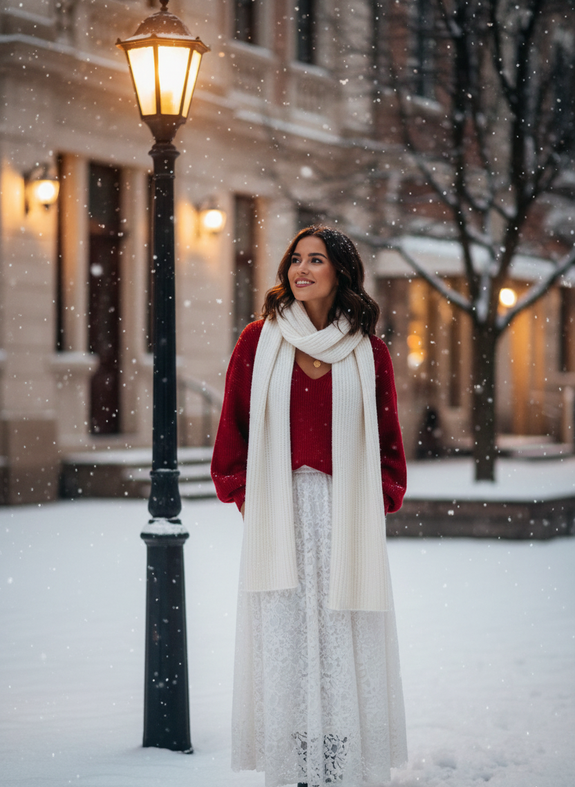 Velvet Bow-Back Sleeve Sweater