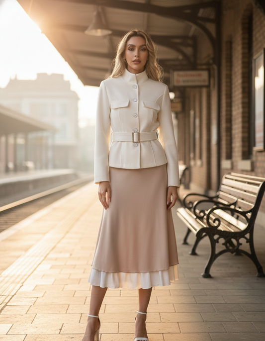 Regal Structure Belted Sculpt Jacket