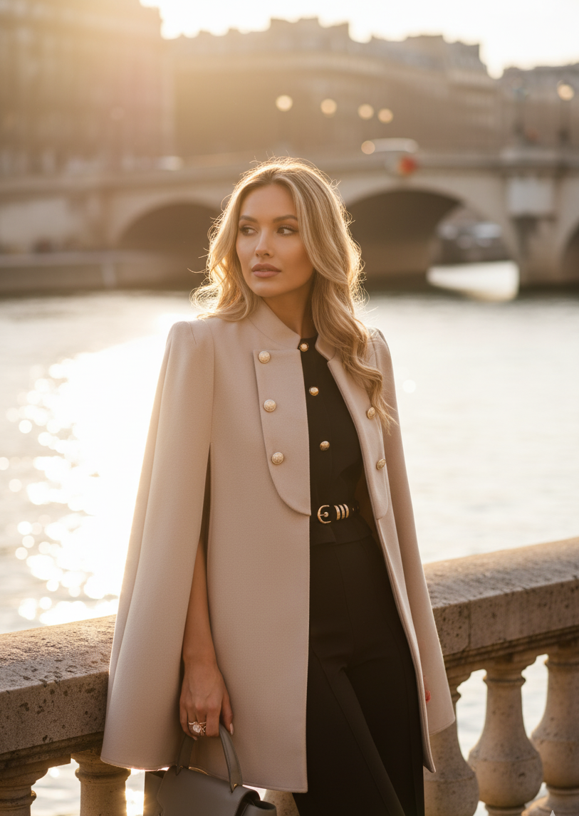 Noir Empress Cloak Cape Coat