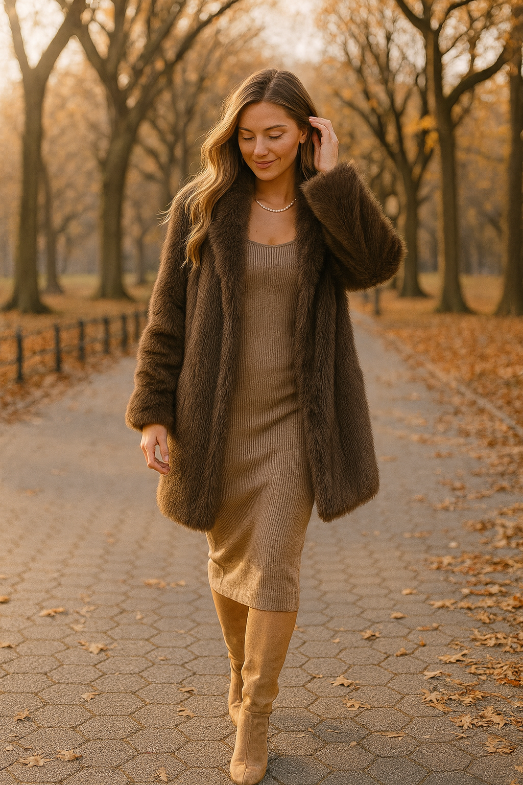 Soft Aura Plush Long Coat