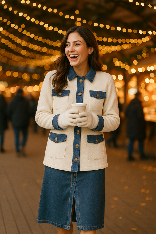 Eclat Contrast Trim Jacket