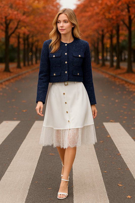 Éclat Tweed Cropped Jacket