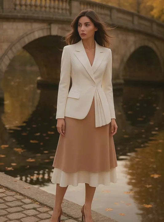 Muse Pleat Tailored Blazer