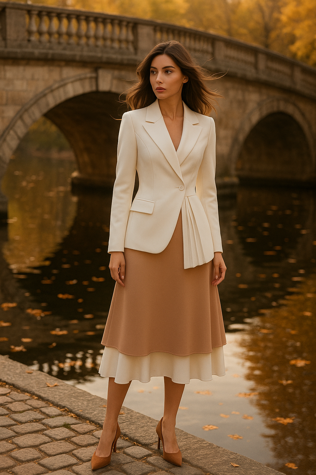 Serene Layers Midi Skirt